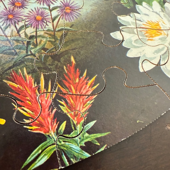 Vintage 1966 Springbok Puzzle Wild Flowers Approx. 60 Lg Pieces By Maynard Reece - Picture 12 of 15